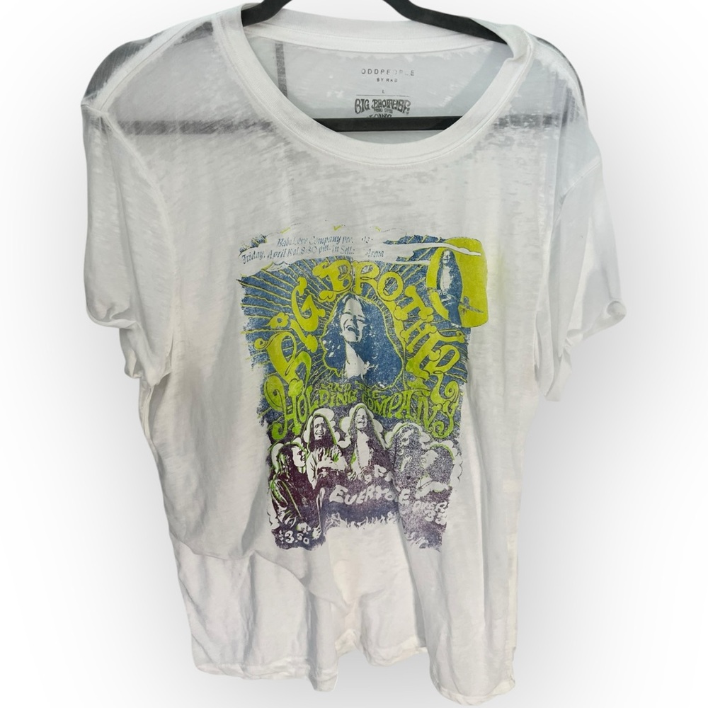 NWOT‎ Odd People by RKB Women's White Graphic Tee